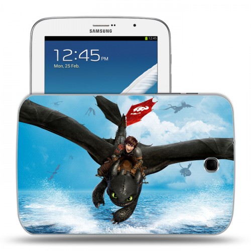 Дизайнерский силиконовый чехол для Samsung Galaxy Note 8.0 Как приручить дракона