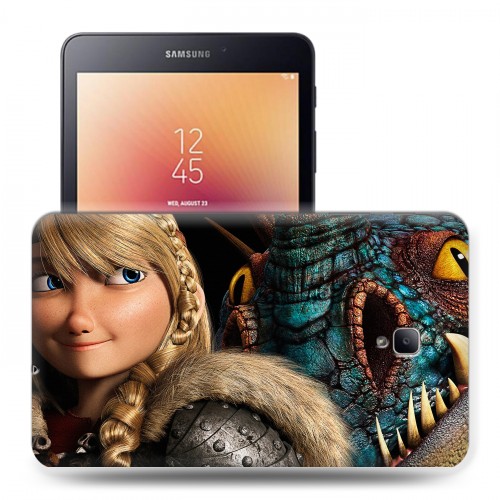 Дизайнерский силиконовый чехол для Samsung Galaxy Tab A 8.0 (2017) Как приручить дракона