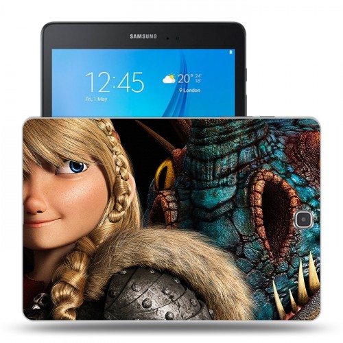 Дизайнерский силиконовый чехол для Samsung Galaxy Tab A 9.7 Как приручить дракона