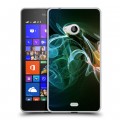 Дизайнерский пластиковый чехол для Microsoft Lumia 540 Абстракции Дым