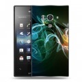 Дизайнерский пластиковый чехол для Sony Xperia acro S Абстракции Дым