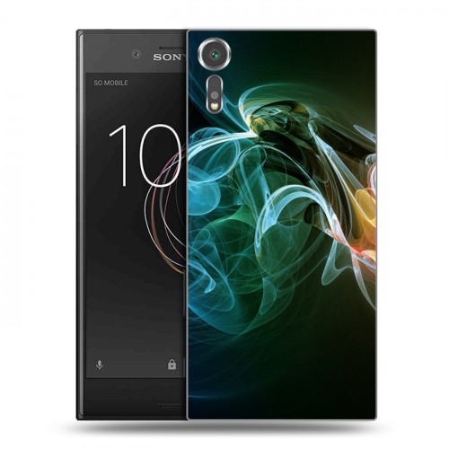 Дизайнерский пластиковый чехол для Sony Xperia XZs Абстракции Дым