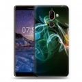 Дизайнерский пластиковый чехол для Nokia 7 Plus Абстракции Дым