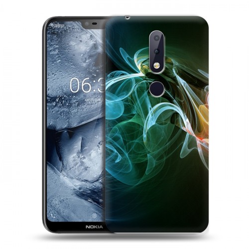 Дизайнерский пластиковый чехол для Nokia 6.1 Plus Абстракции Дым