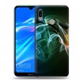 Дизайнерский пластиковый чехол для Huawei Y6 (2019) Абстракции Дым