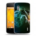 Дизайнерский пластиковый чехол для LG Google Nexus 4 Абстракции Дым