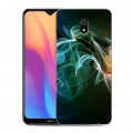 Дизайнерский силиконовый с усиленными углами чехол для Xiaomi RedMi 8A Абстракции Дым