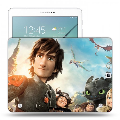 Дизайнерский силиконовый чехол для Samsung Galaxy Tab S2 9.7 Как приручить дракона