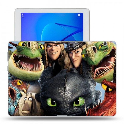 Дизайнерский силиконовый чехол для Huawei MediaPad T3 10 Как приручить дракона