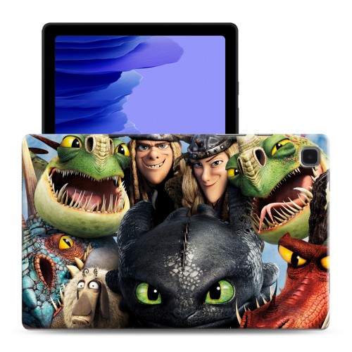 Дизайнерский силиконовый чехол для Samsung Galaxy Tab A7 10.4 (2020) Как приручить дракона