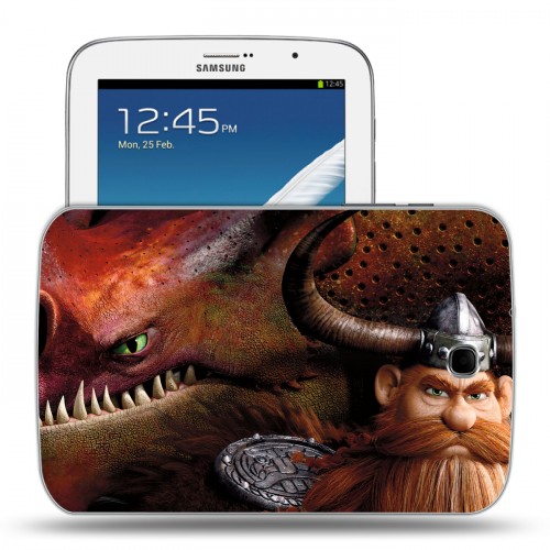 Дизайнерский силиконовый чехол для Samsung Galaxy Note 8.0 Как приручить дракона