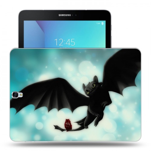 Дизайнерский силиконовый чехол для Samsung Galaxy Tab S3 Как приручить дракона