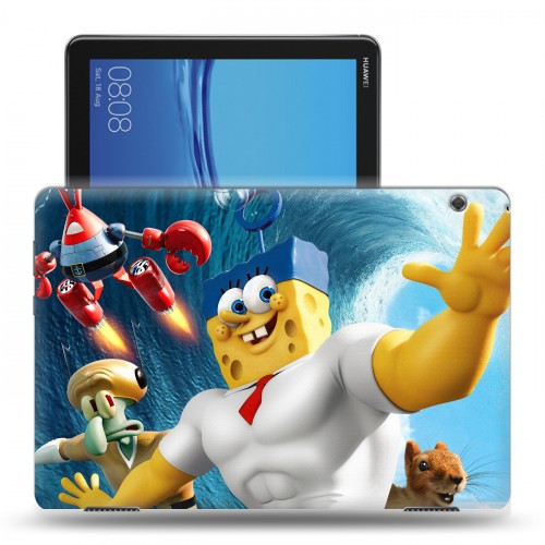 Дизайнерский силиконовый чехол для Huawei MediaPad T5 Губка Боб