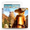 Дизайнерский пластиковый чехол для Ipad 2/3/4 Кот в сапогах