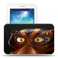 Дизайнерский силиконовый чехол для Samsung Galaxy Tab 3 Lite Мадагаскар