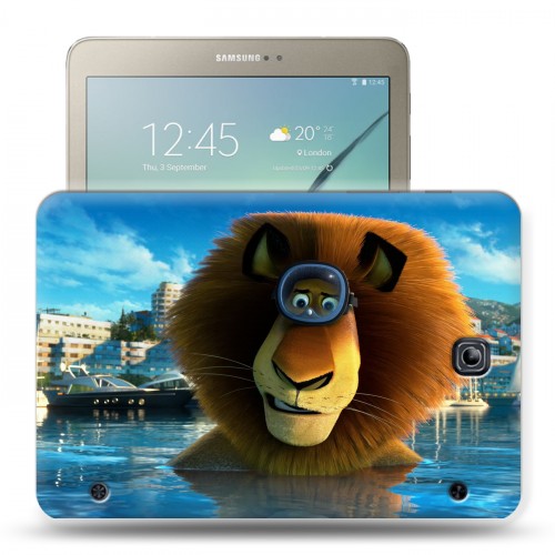 Дизайнерский силиконовый чехол для Samsung Galaxy Tab S2 8.0 Мадагаскар