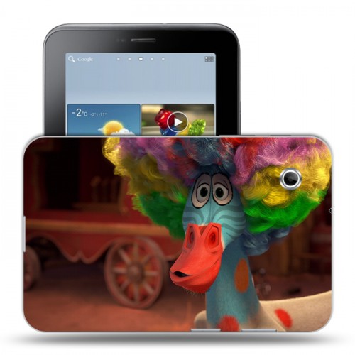 Дизайнерский силиконовый чехол для Samsung Galaxy Tab 2 7.0 Мадагаскар