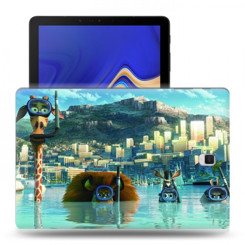 Дизайнерский силиконовый чехол для Samsung Galaxy Tab S4 Мадагаскар
