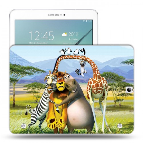 Дизайнерский силиконовый чехол для Samsung Galaxy Tab S2 9.7 Мадагаскар