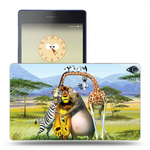 Дизайнерский силиконовый чехол для Lenovo Tab 3 8 Plus Мадагаскар