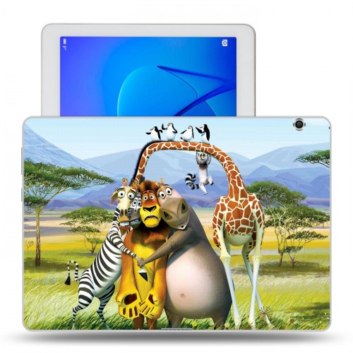 Дизайнерский силиконовый чехол для Huawei MediaPad T3 10 Мадагаскар