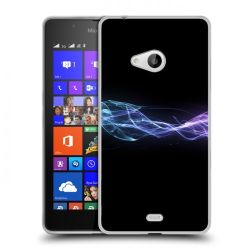 Дизайнерский пластиковый чехол для Microsoft Lumia 540 Абстракции Дым