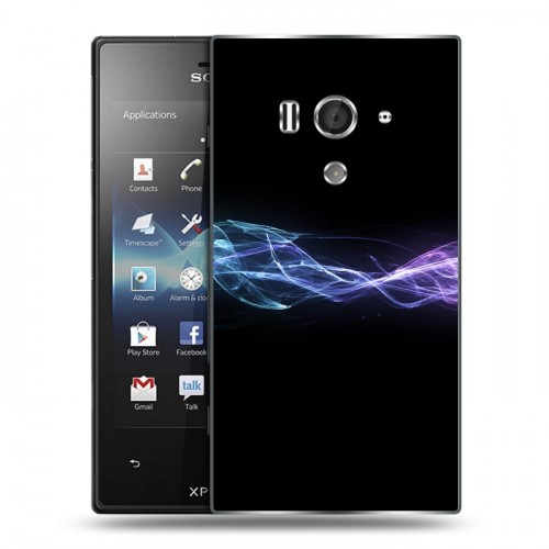 Дизайнерский пластиковый чехол для Sony Xperia acro S Абстракции Дым