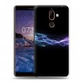 Дизайнерский пластиковый чехол для Nokia 7 Plus Абстракции Дым