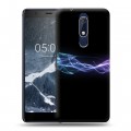 Дизайнерский пластиковый чехол для Nokia 5.1 Абстракции Дым