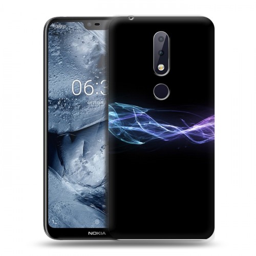 Дизайнерский пластиковый чехол для Nokia 6.1 Plus Абстракции Дым