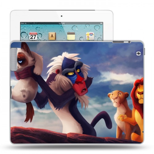 Дизайнерский пластиковый чехол для Ipad 2/3/4 Король Лев