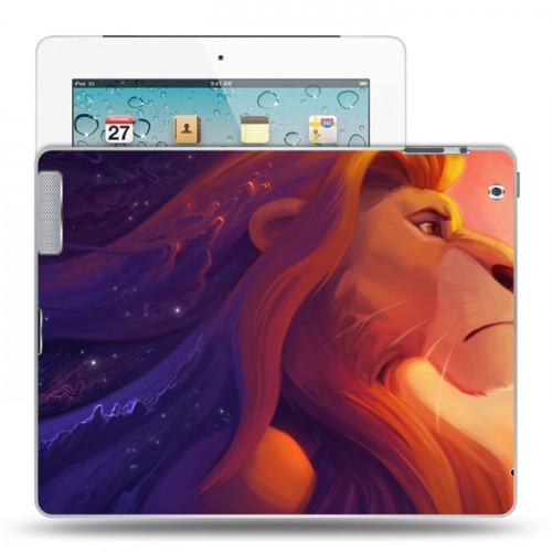 Дизайнерский пластиковый чехол для Ipad 2/3/4 Король Лев