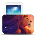 Дизайнерский силиконовый чехол для Samsung Galaxy Tab 3 Lite Король Лев