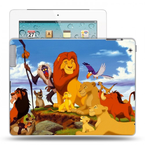 Дизайнерский пластиковый чехол для Ipad 2/3/4 Король Лев