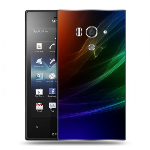 Дизайнерский пластиковый чехол для Sony Xperia acro S Абстракции Дым