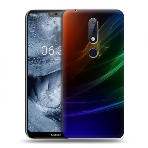 Дизайнерский силиконовый чехол для Nokia 6.1 Plus Абстракции Дым