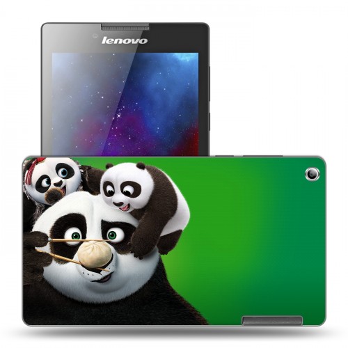 Дизайнерский силиконовый чехол для Lenovo Tab 2 A7-30 Кунг-фу панда