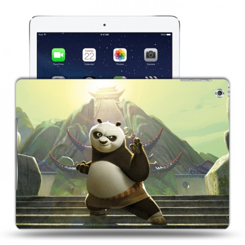 Дизайнерский силиконовый чехол для Ipad (2017) Кунг-фу панда