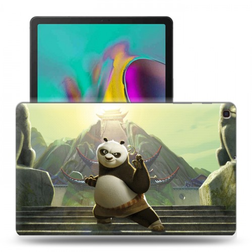 Дизайнерский силиконовый чехол для Samsung Galaxy Tab A 10.1 (2019) Кунг-фу панда