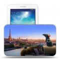 Дизайнерский силиконовый чехол для Samsung Galaxy Tab 3 Lite Рататуй