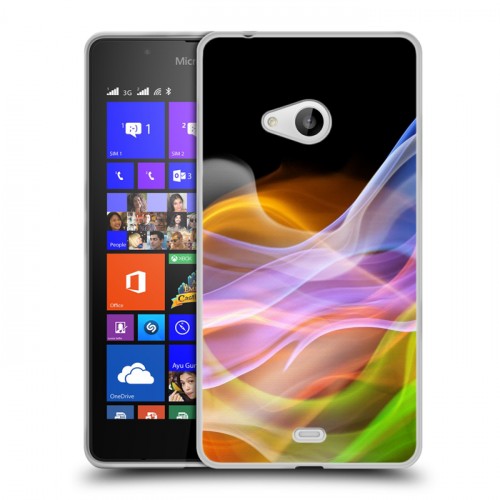 Дизайнерский пластиковый чехол для Microsoft Lumia 540 Абстракции Дым