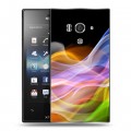 Дизайнерский пластиковый чехол для Sony Xperia acro S Абстракции Дым