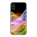 Дизайнерский силиконовый чехол для Iphone x10 Абстракции Дым