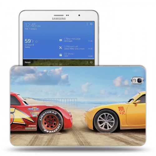 Дизайнерский силиконовый чехол для Samsung Galaxy Tab Pro 8.4 Тачки