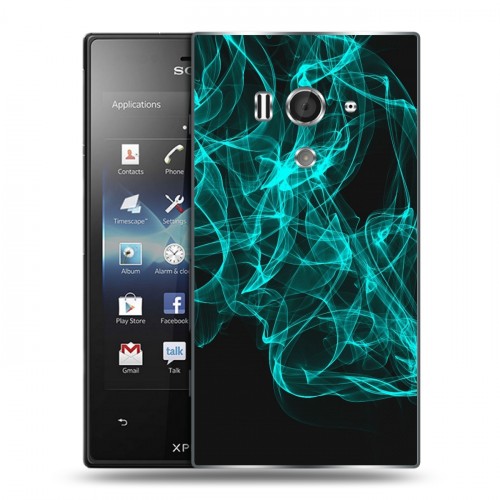 Дизайнерский пластиковый чехол для Sony Xperia acro S Абстракции Дым