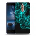 Дизайнерский пластиковый чехол для Nokia 8 Абстракции Дым