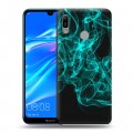 Дизайнерский пластиковый чехол для Huawei Y6 (2019) Абстракции Дым