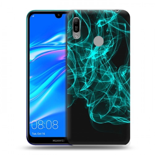 Дизайнерский пластиковый чехол для Huawei Y6 (2019) Абстракции Дым