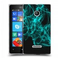 Дизайнерский пластиковый чехол для Microsoft Lumia 435 Абстракции Дым