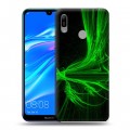 Дизайнерский пластиковый чехол для Huawei Y6 (2019) Абстракции Дым